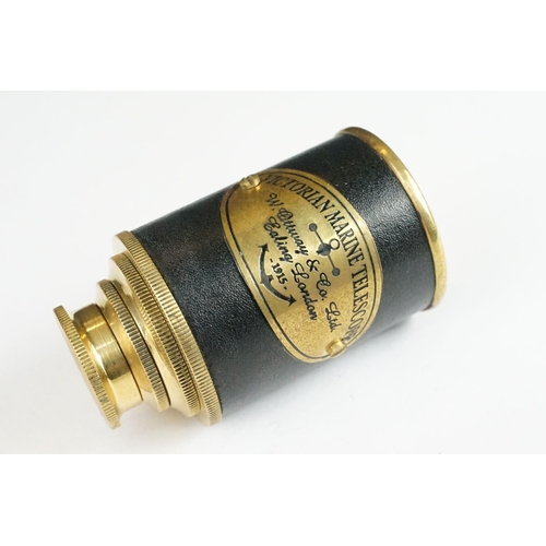 251 - Brass cased pull out marine telescope