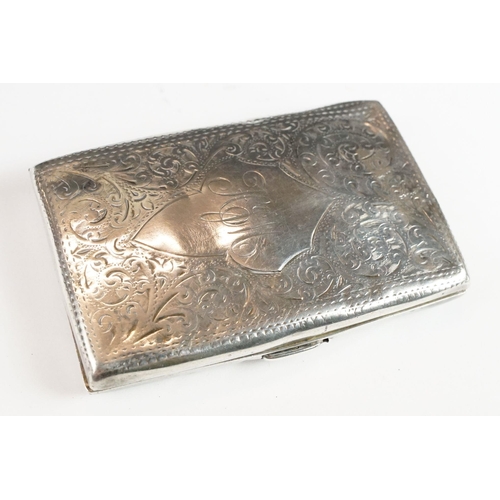 256 - An antique fully hallmarked sterling silver cheroot holder together with a silver fob medal, spinnin... 