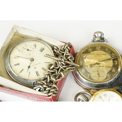 265 - A collection of watches and pocket watches to include a world war one era trench watch.