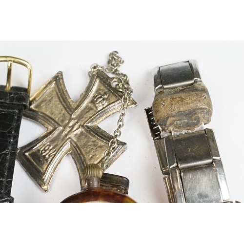 265 - A collection of watches and pocket watches to include a world war one era trench watch.