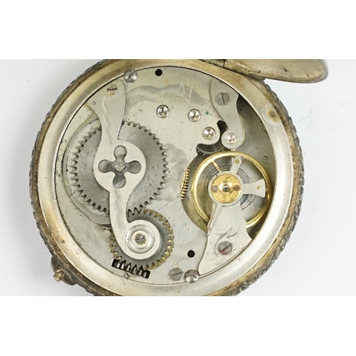 267A - A French World War One pocket watch, with Hohneur a la France et aux allies 1914 (honour to France a... 