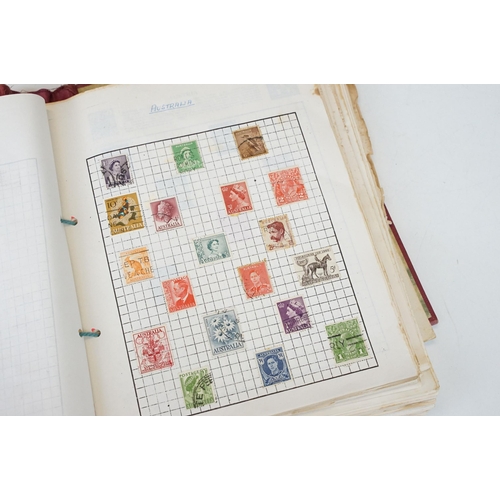 301 - A collection of British, Commonwealth and world stamps contained within a Wanderer stamp album.