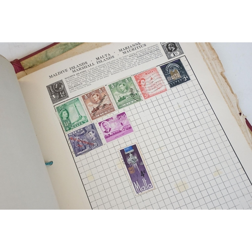 301 - A collection of British, Commonwealth and world stamps contained within a Wanderer stamp album.