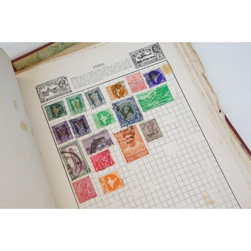 301 - A collection of British, Commonwealth and world stamps contained within a Wanderer stamp album.