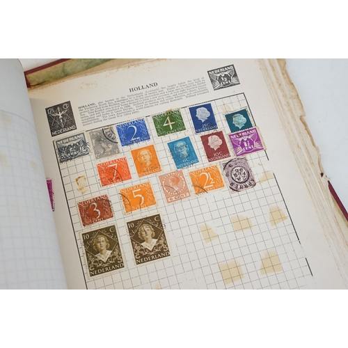 301 - A collection of British, Commonwealth and world stamps contained within a Wanderer stamp album.