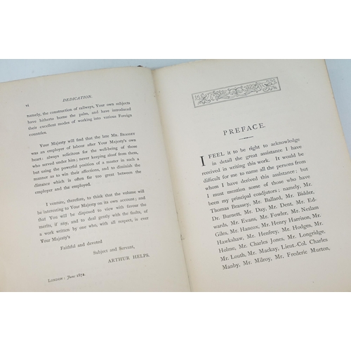 302 - Life and Labours of Mr Brassey by Arthur Helps 1872 - An interesting 386 page book with 8 plates and... 