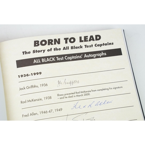 315A - Book - Born to Lead, The untold story of the All Black Test Captains, Limited Edition 350 of 500, si... 