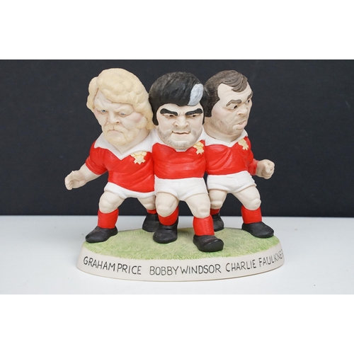 326 - A group of Welsh Rugby collectables to include an album of ephemera to include signed photos and pos... 