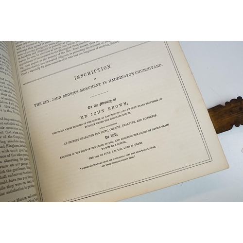 327 - A Victorian 'Self Interpreting' Family Bible by Rev. John Brown, published by James Semple of Glasgo... 