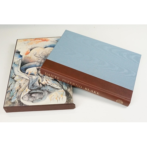 277 - Books - The Folio Society - Dante's Inferno (illustrations by William Blake) and Leonardo Da Vinci (... 