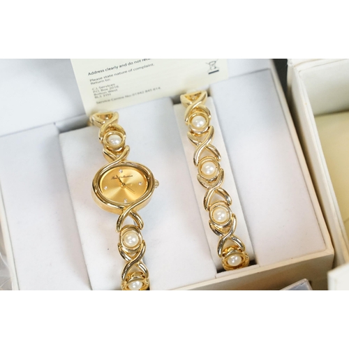 279 - A collection of contemporary ladies dress / fashion watches, many within original gift and display b... 