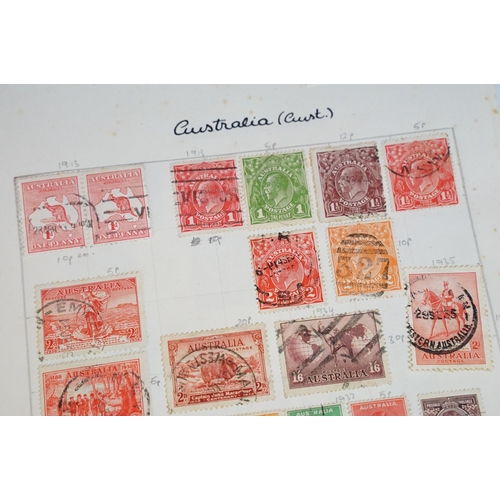 288 - A collection of Great Britain, Commonwealth and World stamps mounted within an album, collection inc... 