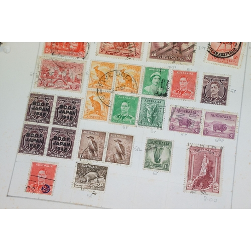 288 - A collection of Great Britain, Commonwealth and World stamps mounted within an album, collection inc... 