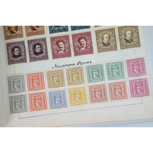 288 - A collection of Great Britain, Commonwealth and World stamps mounted within an album, collection inc... 