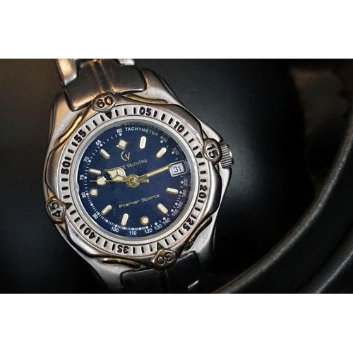 308 - A collection of contemporary wristwatches to include Claude Valentini, Fila, Accurist, Ingersol ...e... 