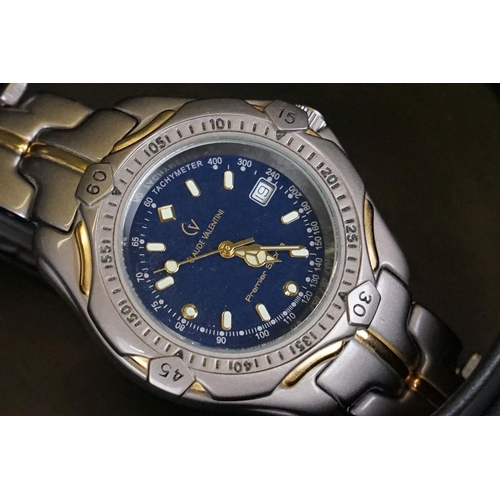 308 - A collection of contemporary wristwatches to include Claude Valentini, Fila, Accurist, Ingersol ...e... 