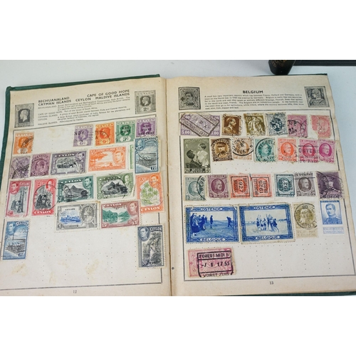 367 - Collection of world mostly 20th Century stamps across two Movaleaf albums, a selection of loose stam... 