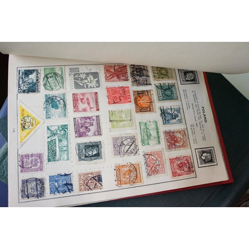 367 - Collection of world mostly 20th Century stamps across two Movaleaf albums, a selection of loose stam... 