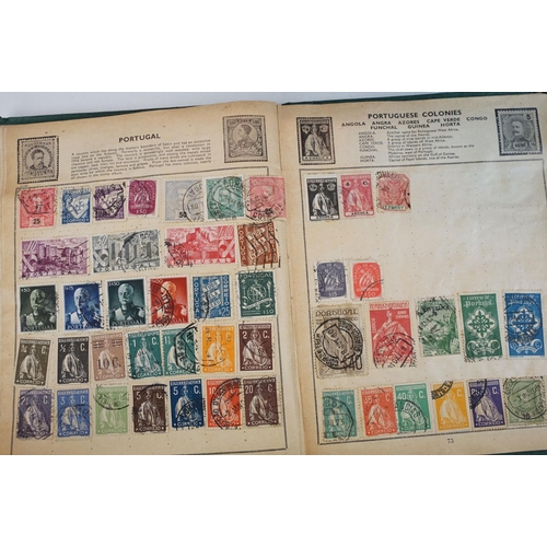 367 - Collection of world mostly 20th Century stamps across two Movaleaf albums, a selection of loose stam... 