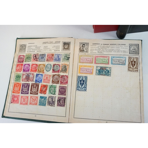 367 - Collection of world mostly 20th Century stamps across two Movaleaf albums, a selection of loose stam... 