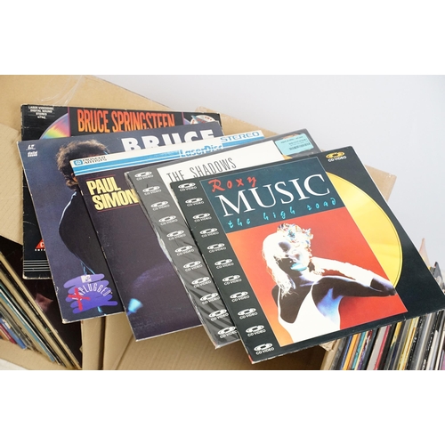 370 - Collection of laser discs and laser disc player including Bruce Springsteen, Paul Simon, Roxy Music,... 