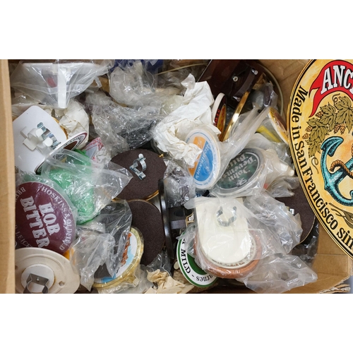 432 - Collection of Breweriana items to include an Abbots ale cask cover, Wadworth overalls and a large qu... 