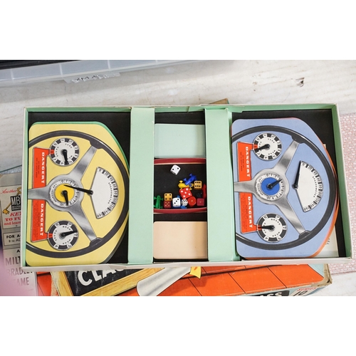 439 - Collection of vintage board games to include Waddington's Formula 1 car racing game, Totopoly, Go to... 