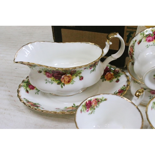 101 - Large collection of Royal Albert 'Old Country Roses' table ware to include twelve bowls, twelve soup... 