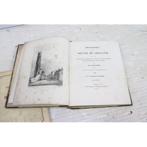 339 - Books - A collection of two books to include Researches of the South of Ireland by T. Crofton Croker... 