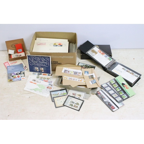 344 - A collection of mainly British stamps to include First Day Covers, Presentation Packs, Miniature she... 