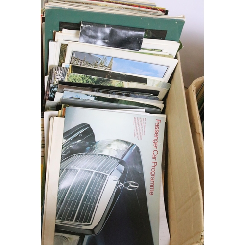 345 - A large collection of over 230 x 1970's and 1980's car brochures to include Ferrari, Mercedes, Ford,... 