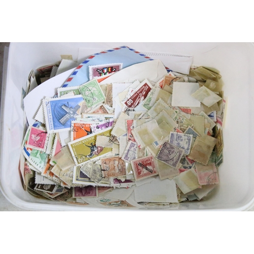 346 - A large collection of loose stamps to include British, Commonwealth and World examples to include a ... 