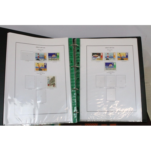 348 - A collection of British and World stamps contained within albums together with a good selection of s... 