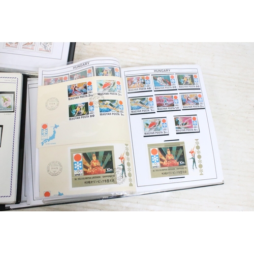 352A - A large collection of well presented and mounted Hungarian stamps, dating from the 1960's through to... 