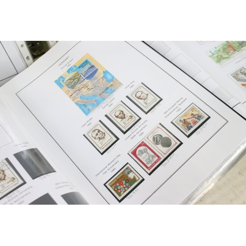 352A - A large collection of well presented and mounted Hungarian stamps, dating from the 1960's through to... 