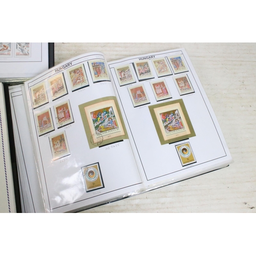 352A - A large collection of well presented and mounted Hungarian stamps, dating from the 1960's through to... 