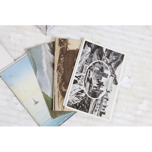 416 - Quantity of antique vintage postcards subjects to include holiday landmarks, birthday, Christmas, ca... 