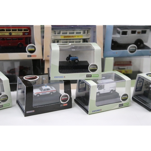 1085 - 41 Boxed / cased Oxford Diecast models to include Commercials, Military, Omnibus, Fire, Haulage, etc... 