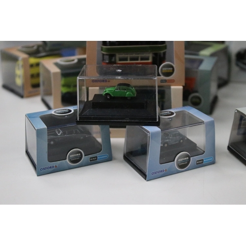 1085 - 41 Boxed / cased Oxford Diecast models to include Commercials, Military, Omnibus, Fire, Haulage, etc... 