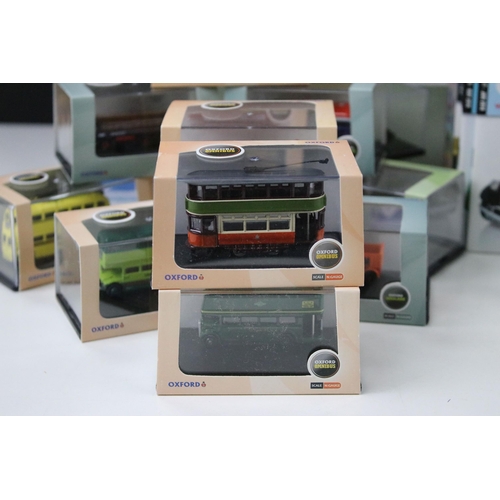 1085 - 41 Boxed / cased Oxford Diecast models to include Commercials, Military, Omnibus, Fire, Haulage, etc... 