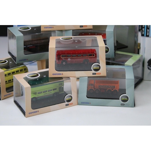1085 - 41 Boxed / cased Oxford Diecast models to include Commercials, Military, Omnibus, Fire, Haulage, etc... 