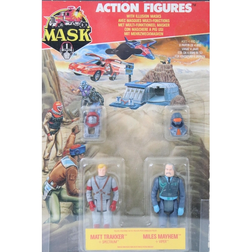 1517 - MASK - Two carded Kenner MASK Action Figure sets to include Matt Trakker + Spectrum and Miles Mayhem... 