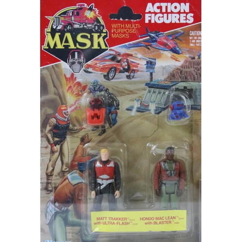 1518 - MASK - Two carded Kenner MASK Action Figure sets to include Miles Mayhem with Python and Nash Gorey ... 