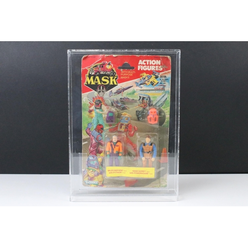 1518 - MASK - Two carded Kenner MASK Action Figure sets to include Miles Mayhem with Python and Nash Gorey ... 