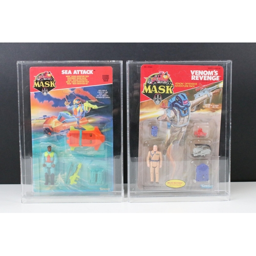 1519 - MASK - Two carded Kenner MASK figure sets to include Venom's Revenge featuring Miles Mayhem, and Sea... 