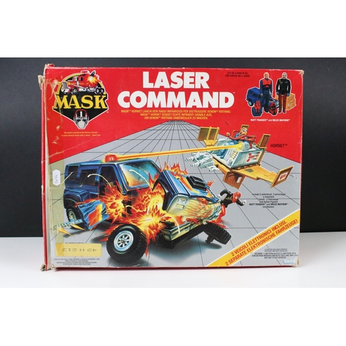 1521 - MASK - Boxed Kenner MASK Laser Command vehicle appearing complete with Matt Trakker and Miles Mayhem... 