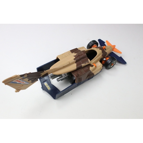 1523 - MASK - Boxed Kenner MASK Skybolt vehicle appearing complete with both Matt Trakker figures, both mas... 