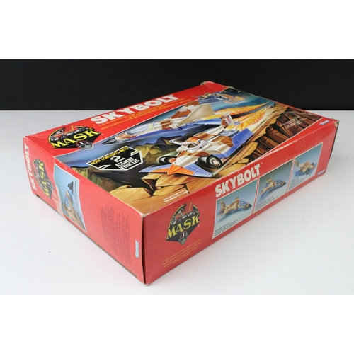 1523 - MASK - Boxed Kenner MASK Skybolt vehicle appearing complete with both Matt Trakker figures, both mas... 