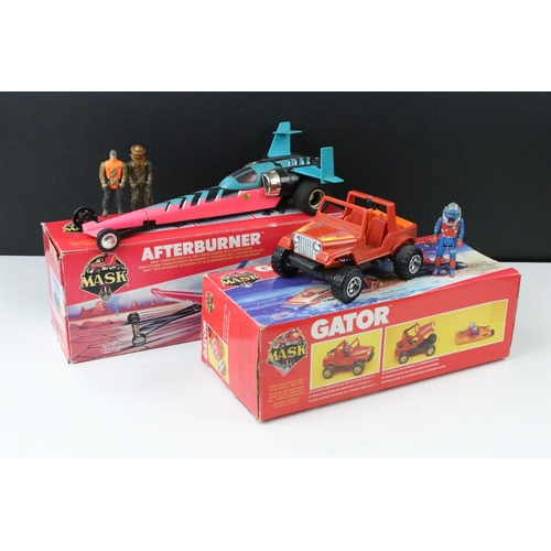 1524 - MASK - Two boxed Kenner MASK vehicles to include Afterburner with both Dusty Hayes figures (one mask... 