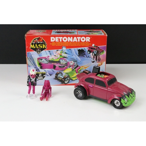 1525 - MASK - Boxed Kenner MASK Detonator vehicle appearing complete with both Jacques Lafleur figures, mas... 